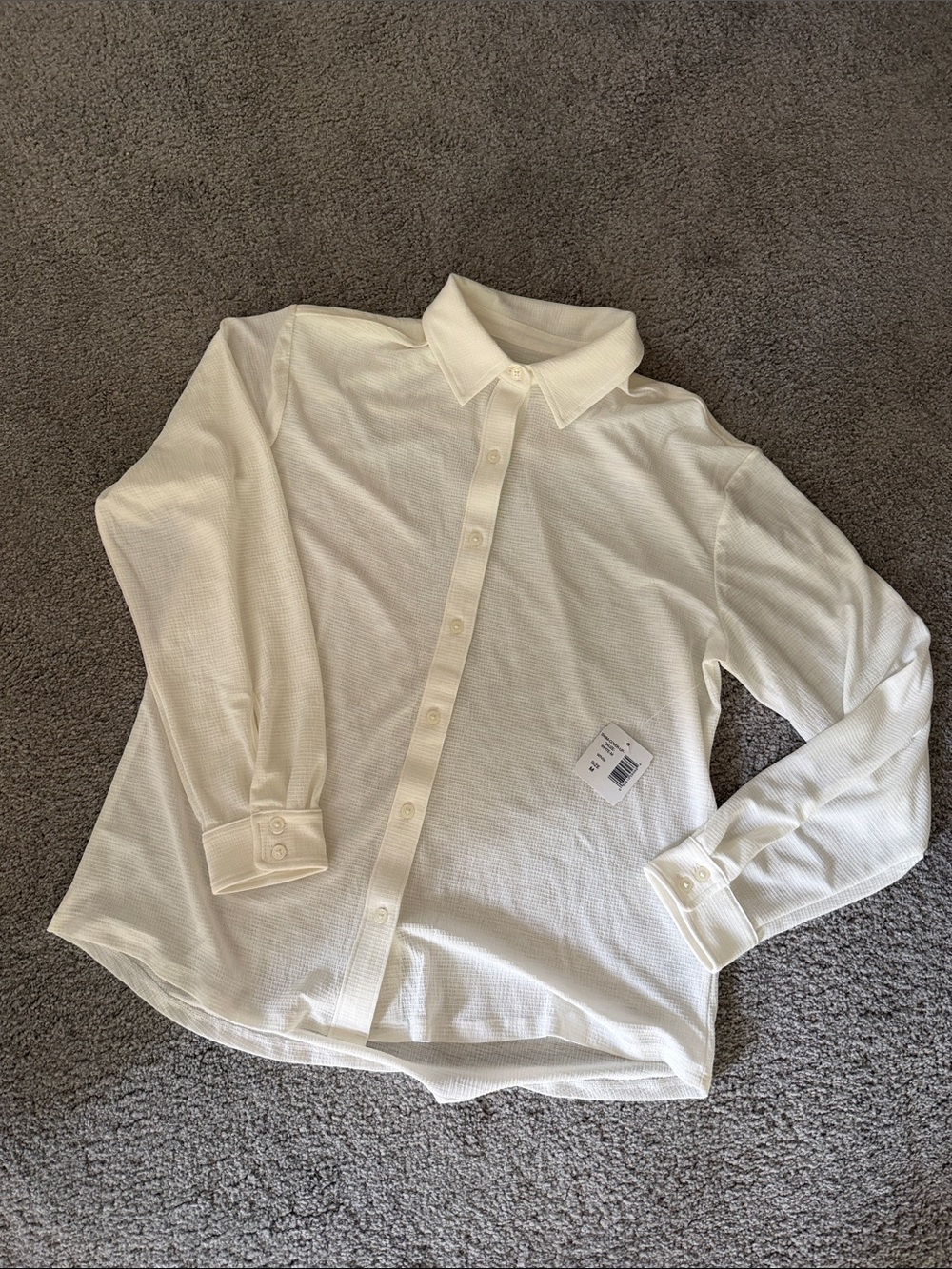 Humankind Cream Colored Gauze Swimsuit Coverup NWT